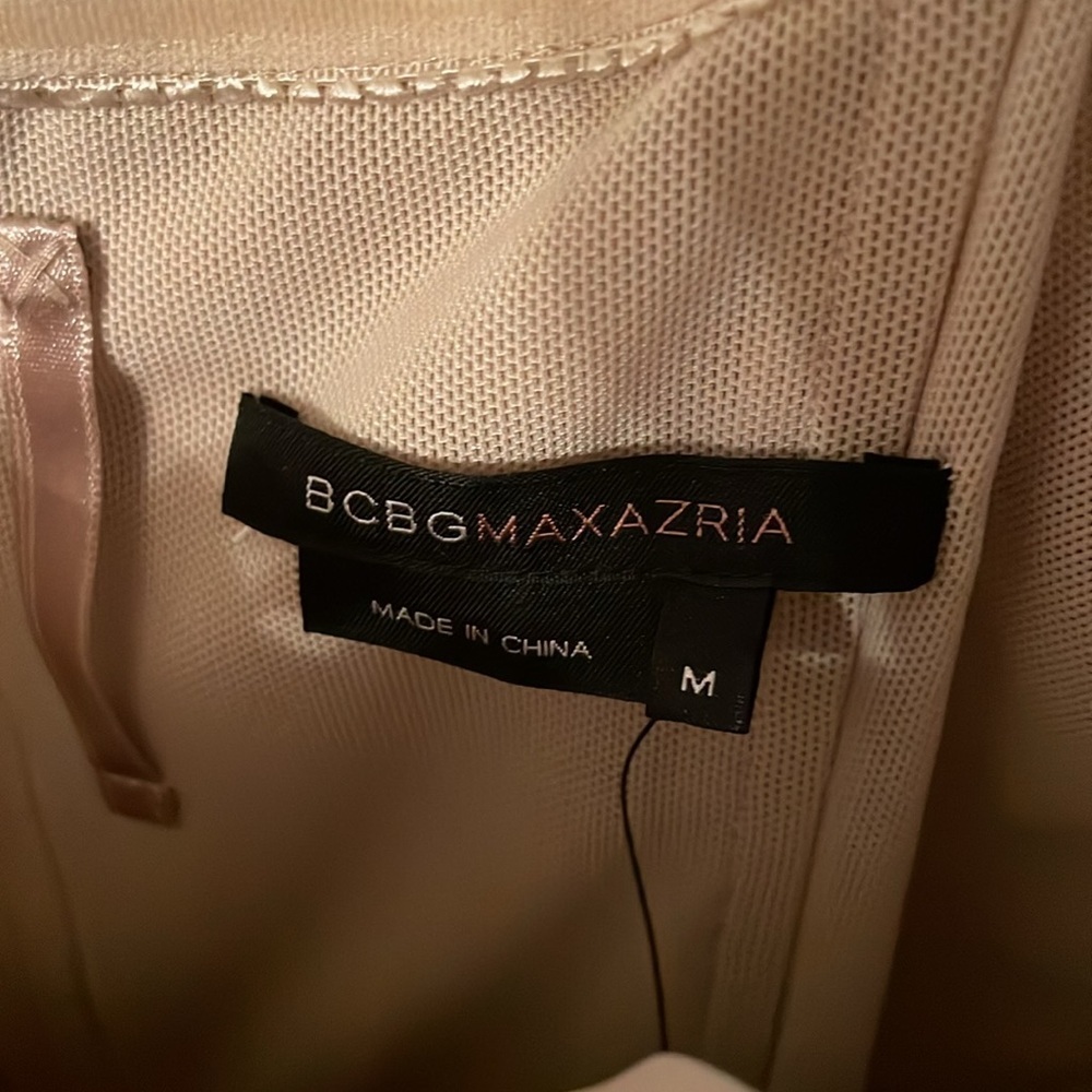 NWT BCBGMaxazria Medium Strapless Dress‎ Champagne - Picture 3 of 15